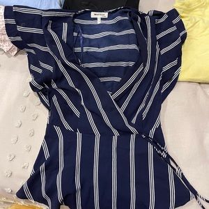 medium striped blouse